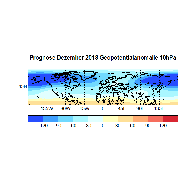 Prognose Dezember 2018 Geopot 10hPa neu
