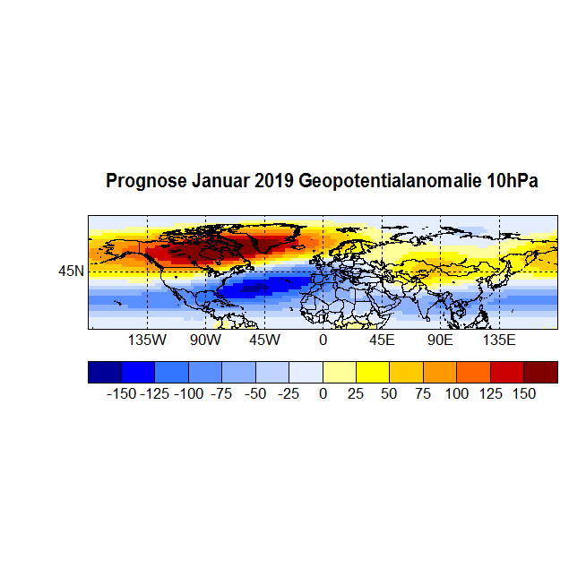 Prognose Januar 2019 Geopot 10hpa neu
