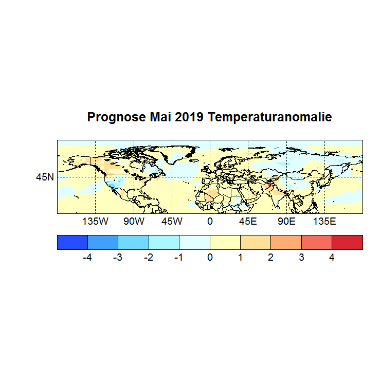 Prognose Mai 2019 Temperatur NH Bild aus März