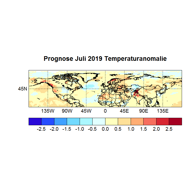 Prognose Juli 2019 Temperatur NH Bild aus April