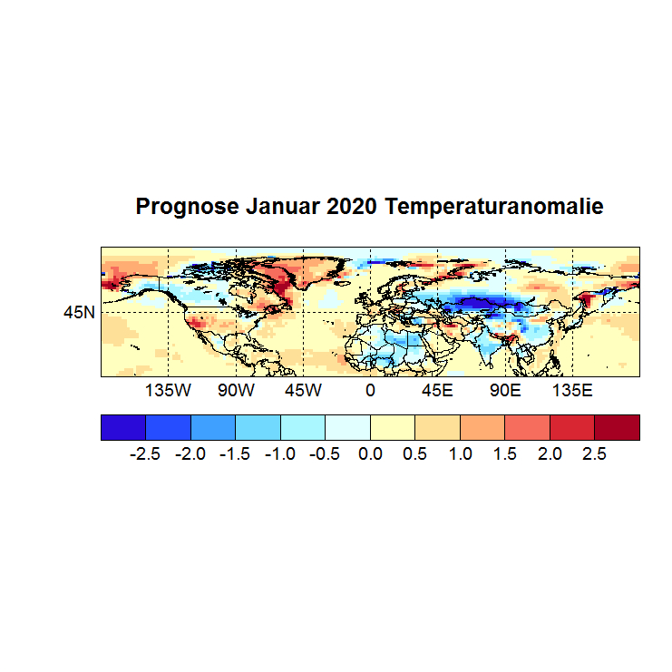 Prognose Januar 2020 Temperatur NH Bild aus Okt