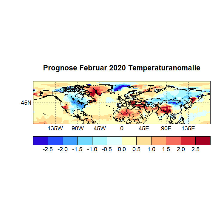 Prognose Februar 2020 Temperatur NH Bild aus Nov