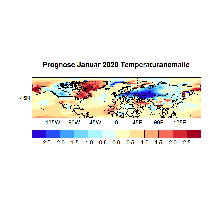 Prognose Januar 2020 Temperatur NH Bild aus Nov