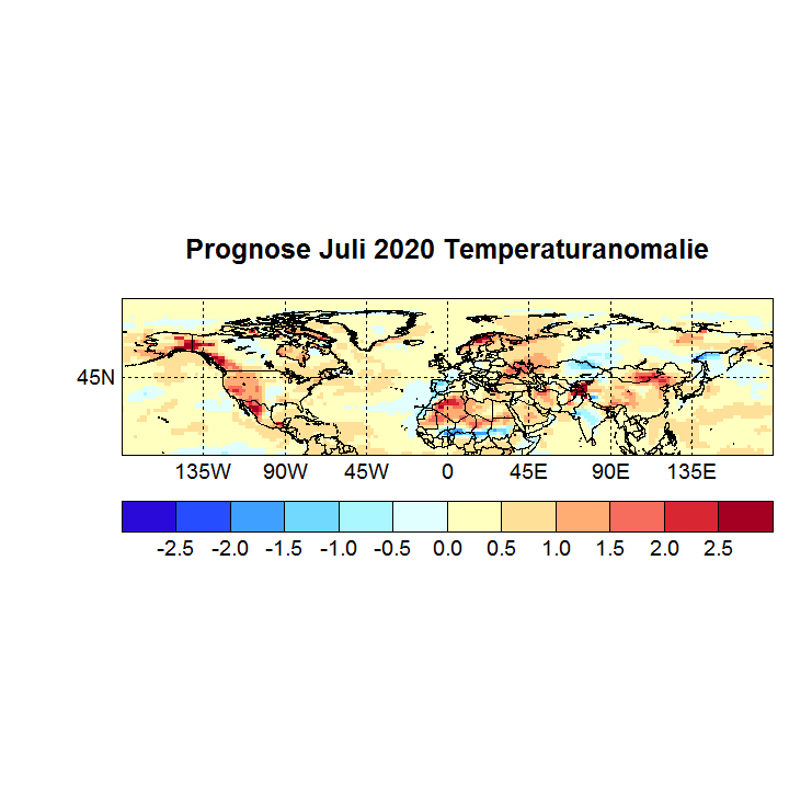 Prognose Juli 2020 Temperatur NH aus Juni